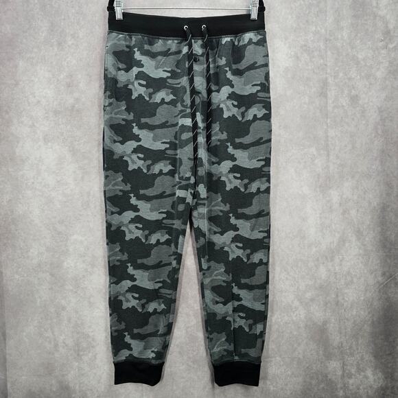 Fruit of the Loom Gray Athletic Camo Jogger Track Trousers Sweat Pants M Medium - Picture 1 of 7